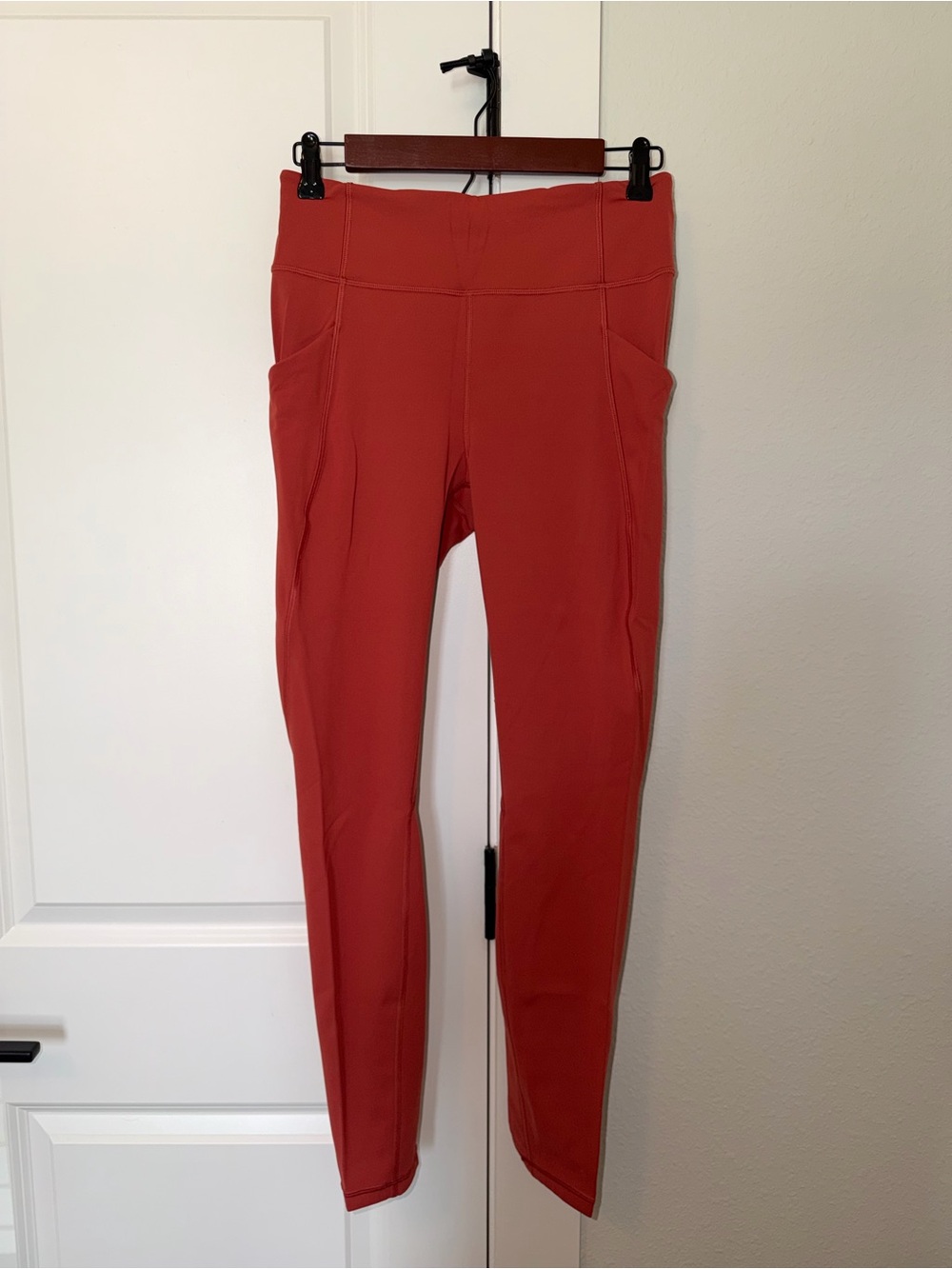 Lululemon Cajun Orange/Rust High-Rise Pocket Leggings